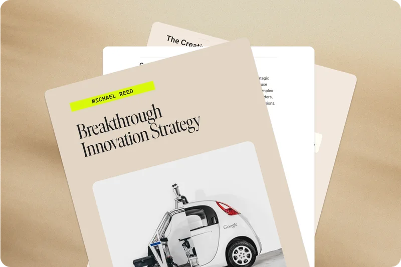 Innovation launch plan