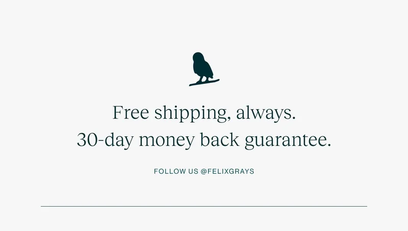 Free shipping, always.