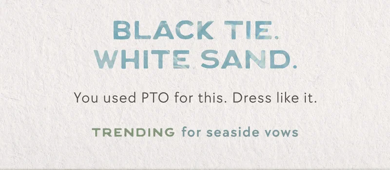 Trending for seaside vows