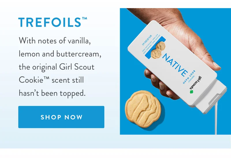 Trefoils™ | With notes of vanilla, lemon and buttercream, the original Girl Scout Cookie™ scent still hasn’t been topped. | SHOP NOW