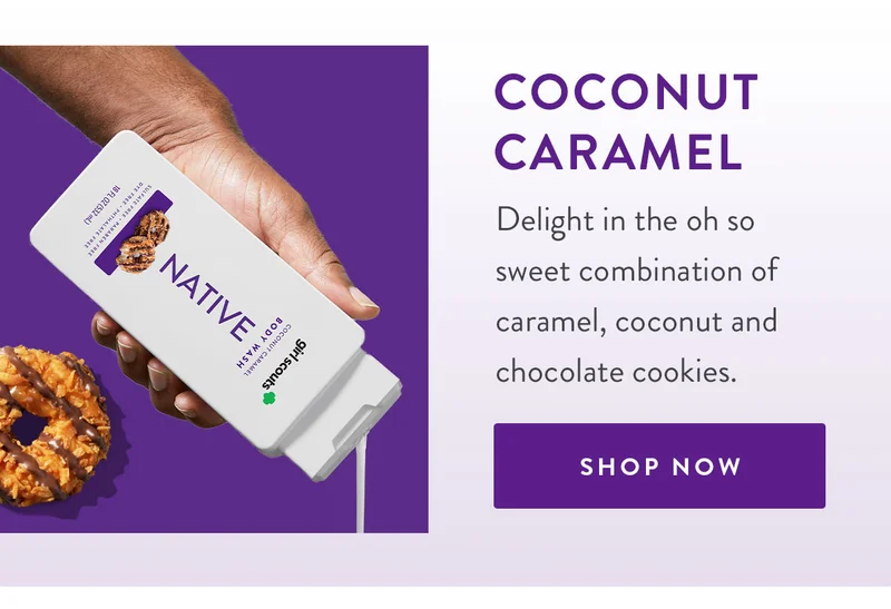 Coconut Caramel | Delight in the oh so sweet combination of caramel, coconut and chocolate cookies. | SHOP NOW