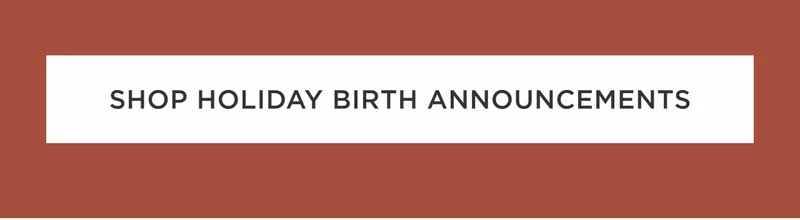 Shop Holiday Birth Announcements