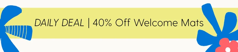 DAILY DEAL: 40% Off Welcome Mats