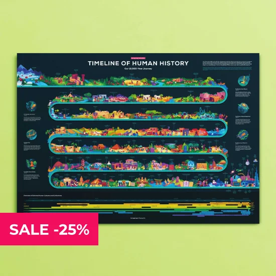 Timeline of Human History Poster: 25% Off