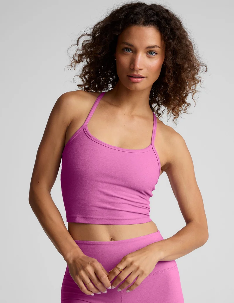 Image of Spacedye Slim Racerback Cropped Tank