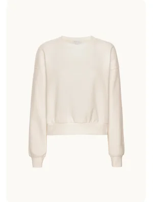 LuxeFleece Crewneck Sweatshirt in Fresh Snow