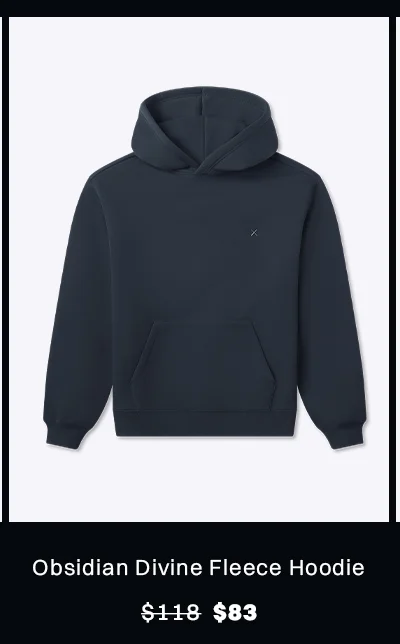 Obsidian Divine Fleece Hoodie