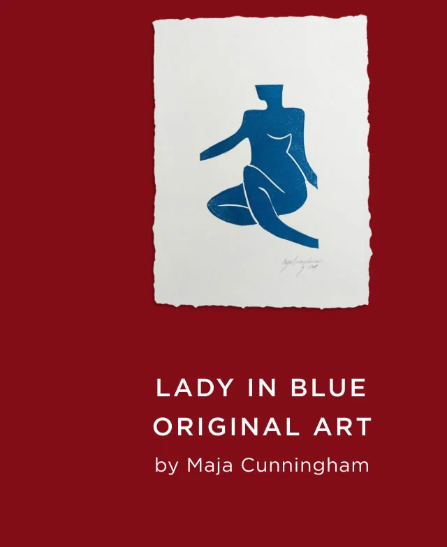Lady In Blue Original Art