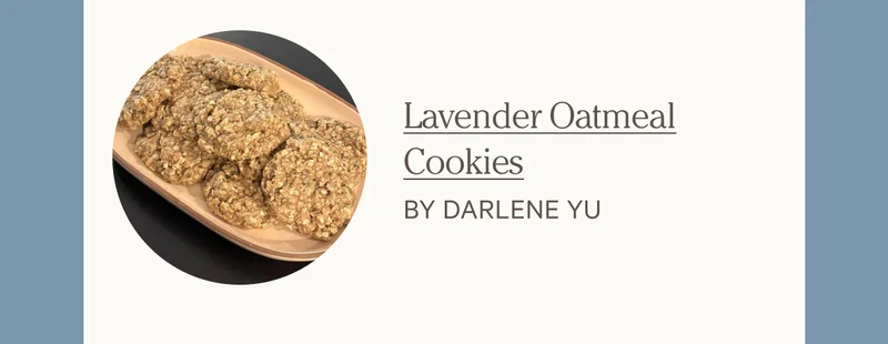 Lavender Oatmeal Cookies by Darlene Yu