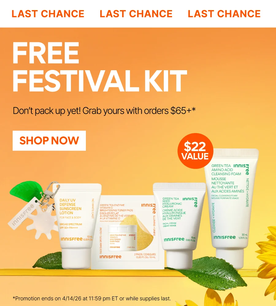 FREE FESTIVAL KIT WITH ORDERS $65+