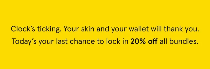 Save 20% on your skincare upgrade