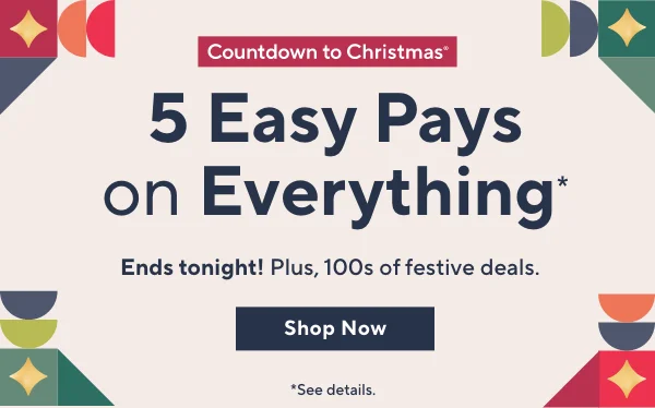 5 easy pays on everything