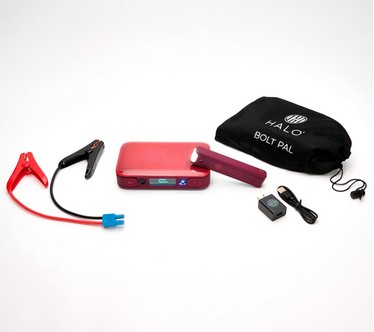HALO Bolt Jump Starter with Detachable 2,600mAh Power Bank Flashlight