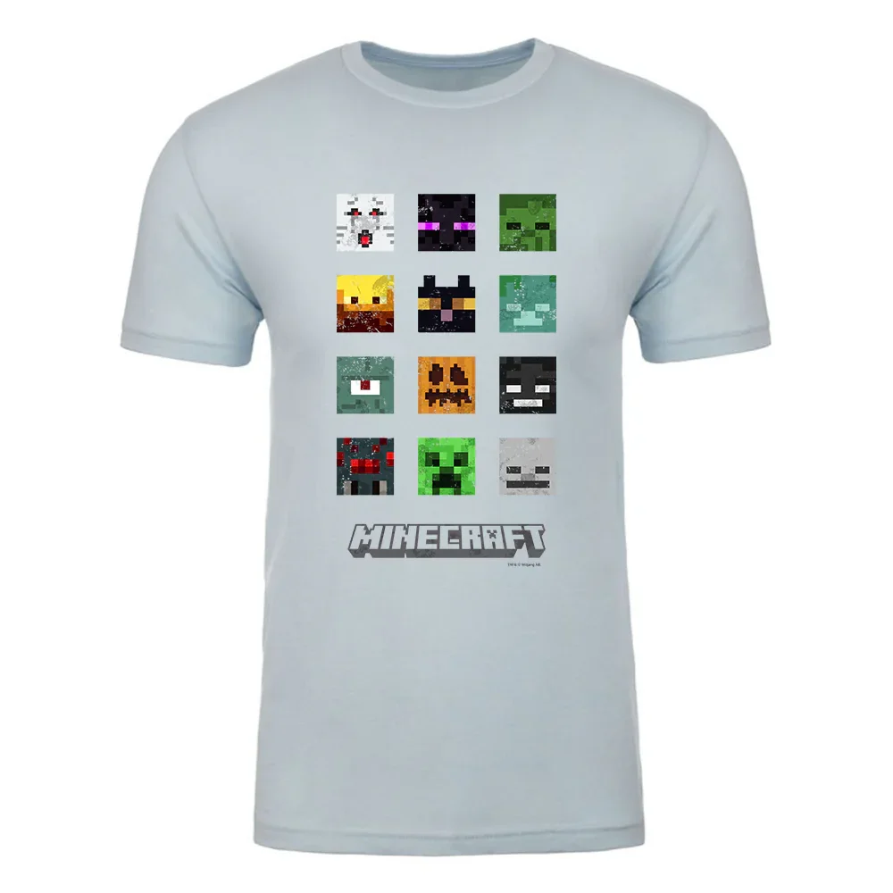 MINECRAFT GANGS ALL HERE HALLOWEEN EDITION ADULT SHORT SLEEVE T-SHIRT