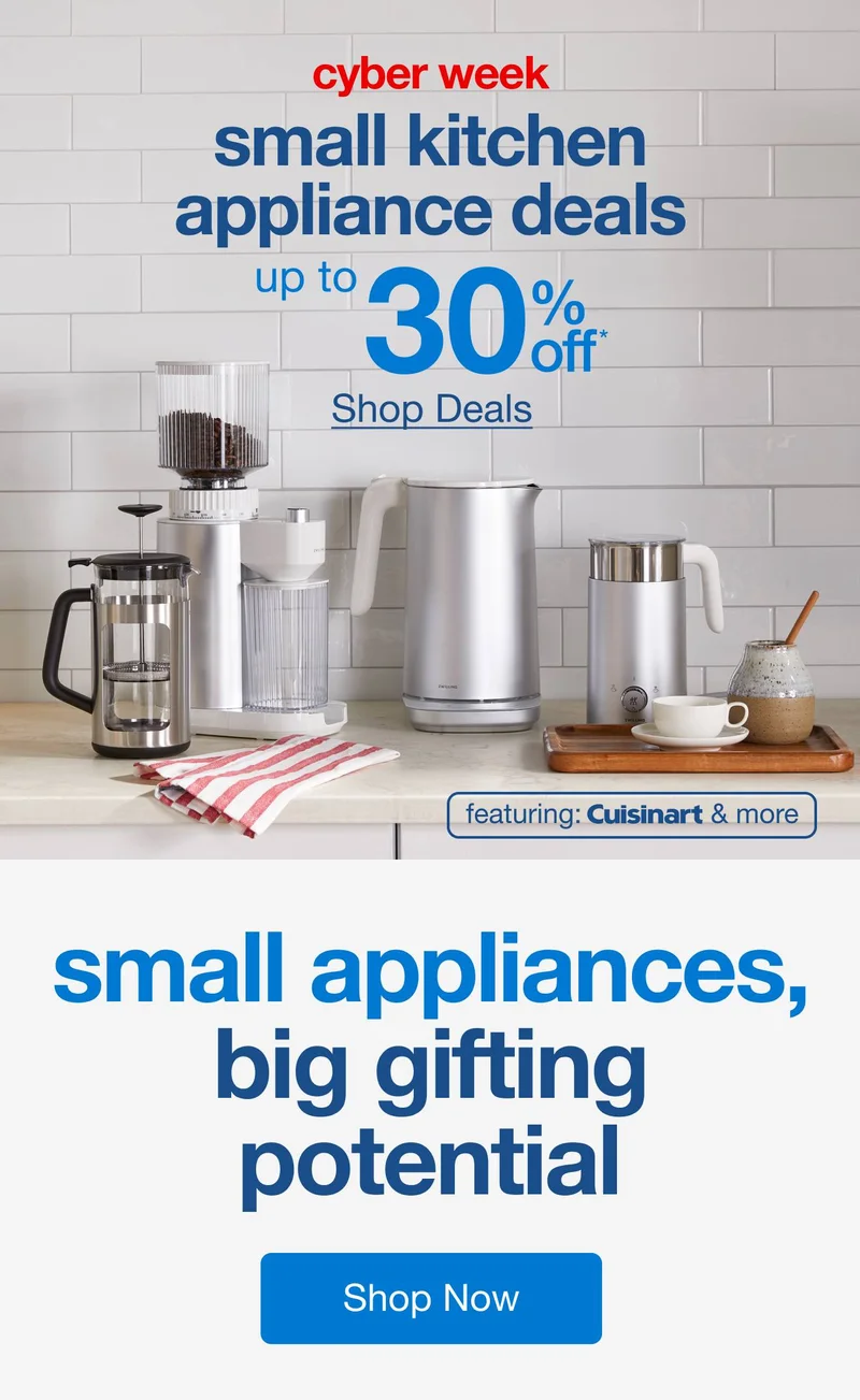 Cyber Week Appliance Deals — Shop Now!