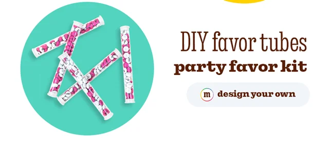 DIY FAVOR TUBES PARTY FAVOR KIT