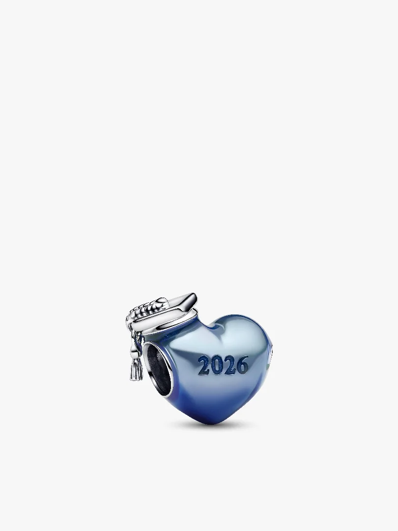 Graduation 2026 Blue Heart Charm Graduation 2026 Blue Heart Charm