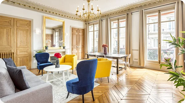 Embrace elegance in a charming private home rental in Paris, France.