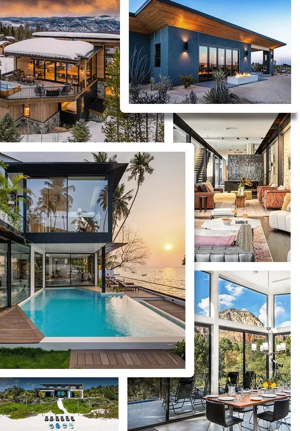 From epic mountain cabins to chic beachfront retreats, discover a world of unforgettable destinations.