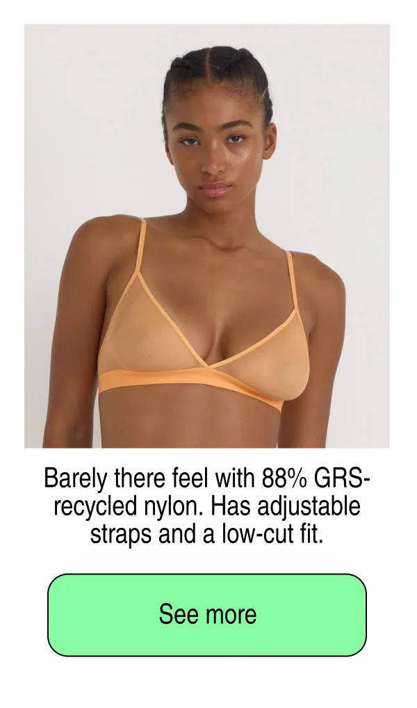The Mesh Triangle Bralette | See more