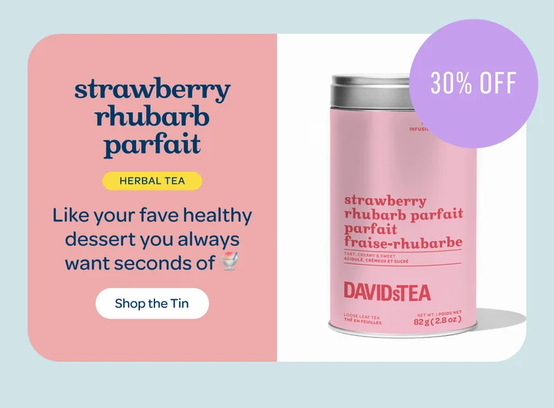 Our top two right now - Strawberry rhubarb parfait, 30% off - Shop the Tin