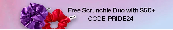 free scrunchie duo with purchase