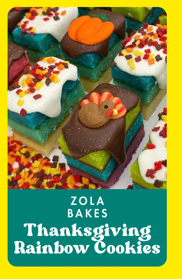 Thanksgiving Rainbow Cookies