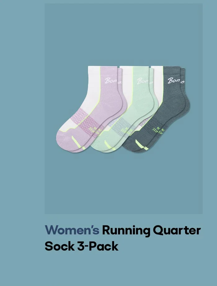 Women's Running Quarter Sock 3-Pack