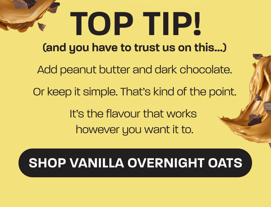 Introducing our new vanilla overnight oats