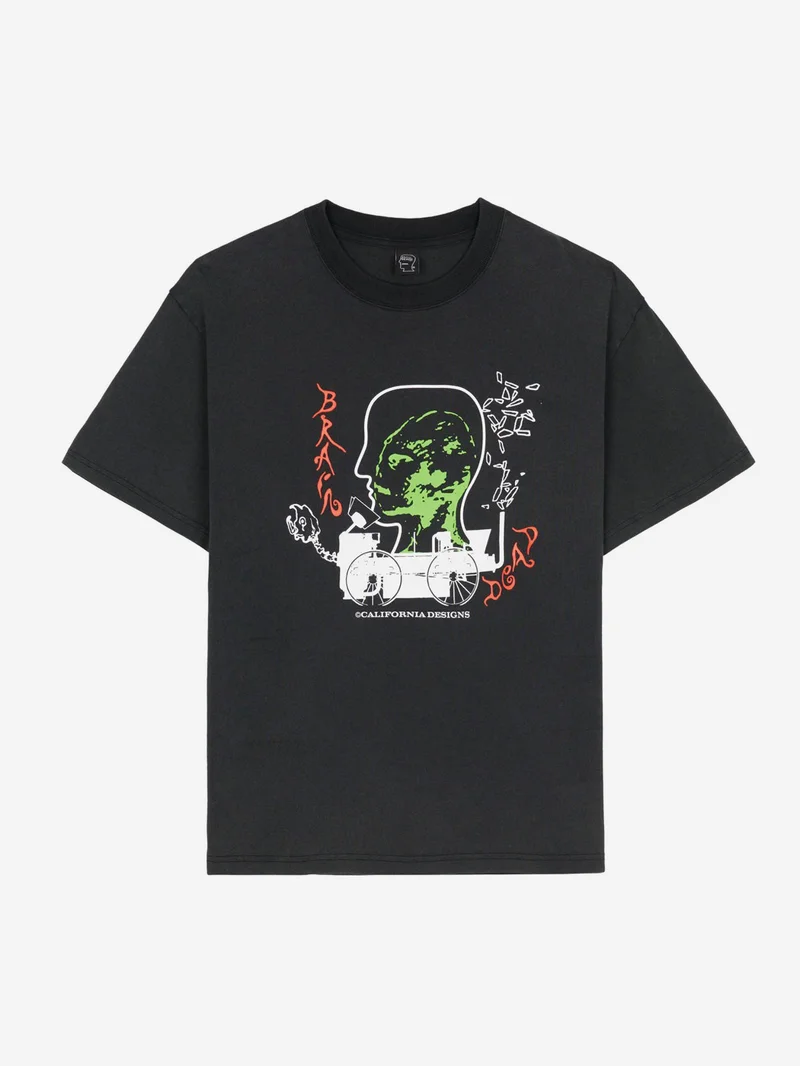 Image of Brain Dead Alien Tractor T-Shirt - Black
