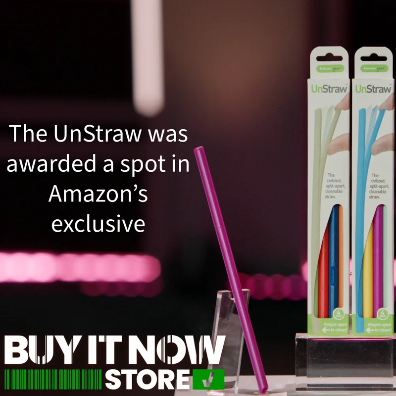 The UnStraw was awarded a spot in Amazon's exclusive Buy It Now Store