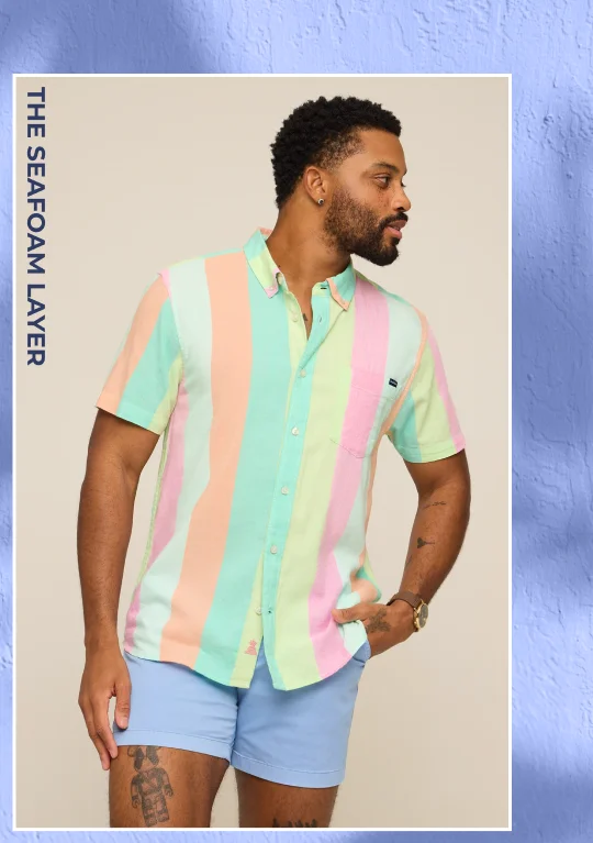 The Resort Weave Friday Shirt: The Seafoam Layer