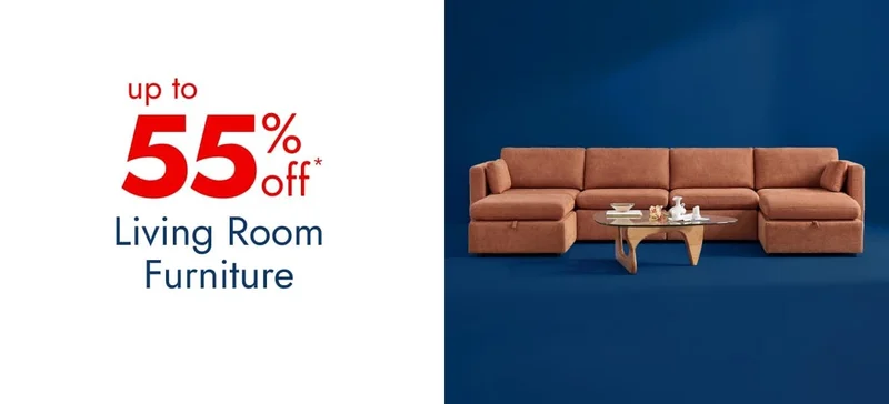 Up to 55% off Living Room Furniture