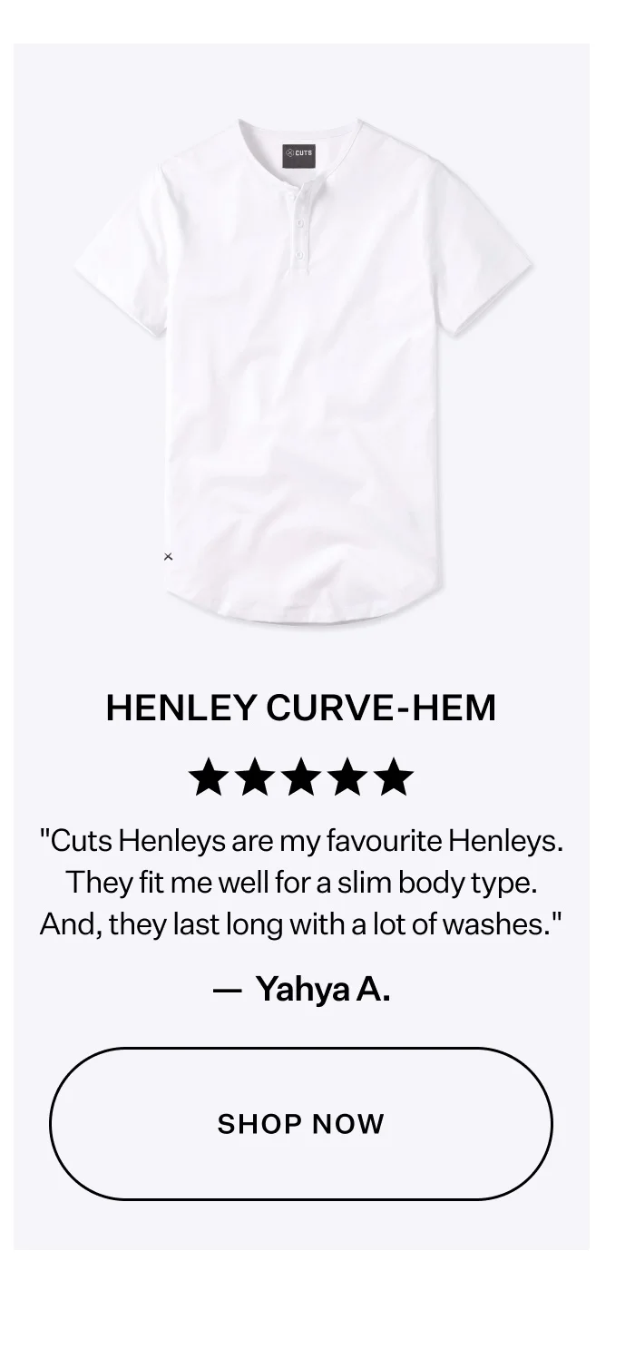 AO Henley Curve-Hem