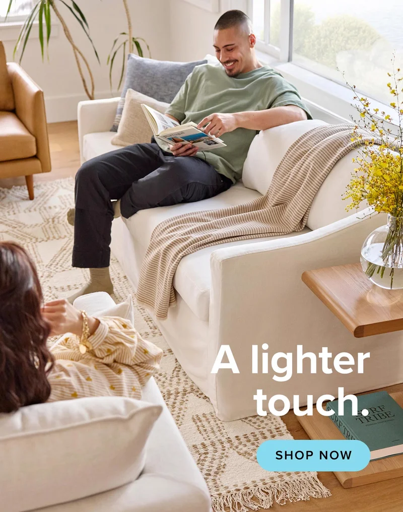 A lighter touch: shop now.