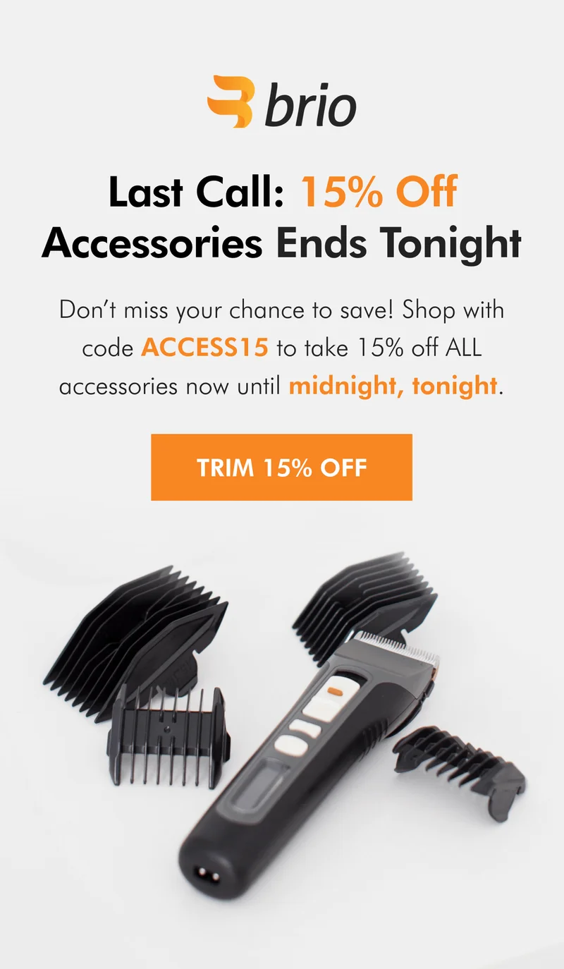 Take 15% off guards and blades with code ACCESS15!