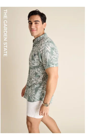 Resort Weave Friday Shirt: The Garden State