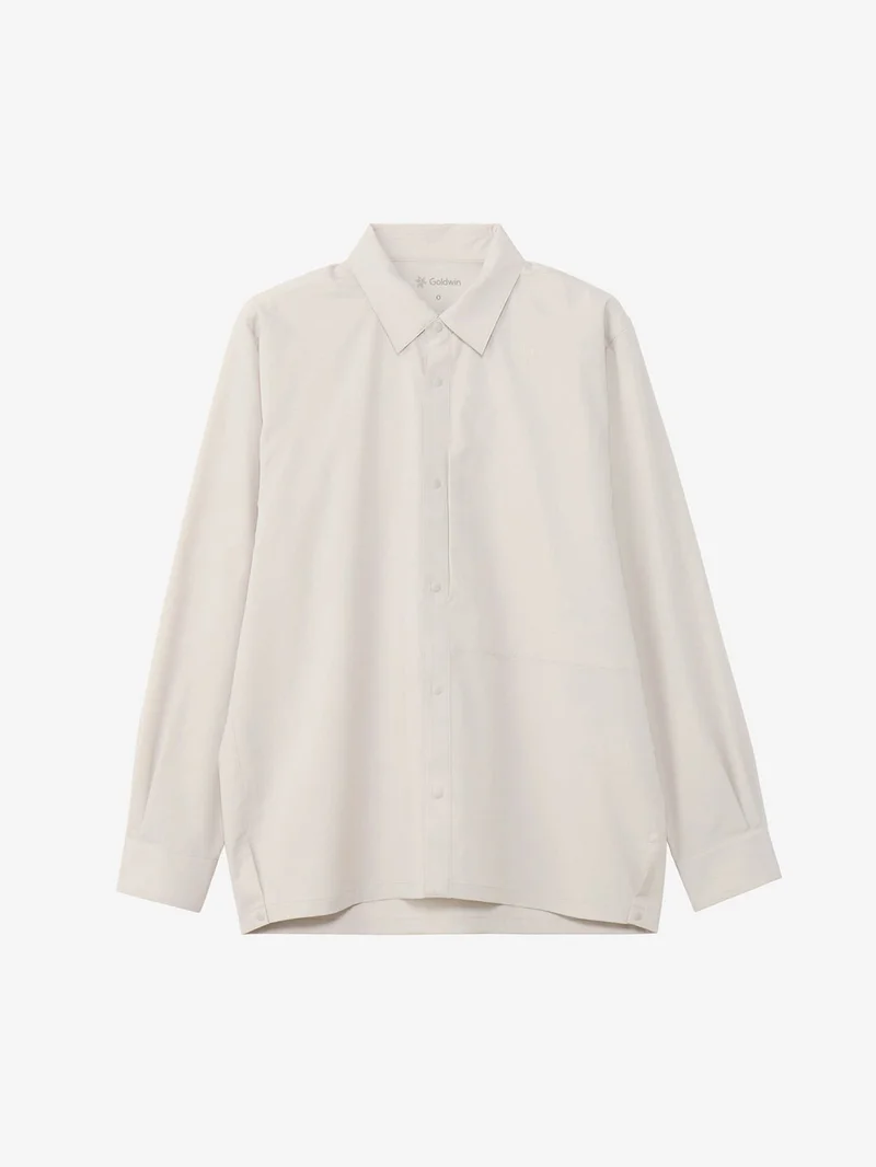 Image of Goldwin All Direction Light Hike Shirt - Snow Gray