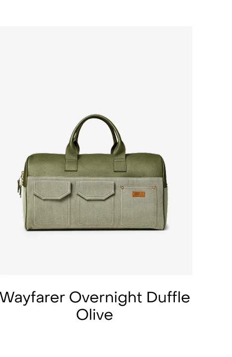 Wayfarer Overnight Duffle Olive