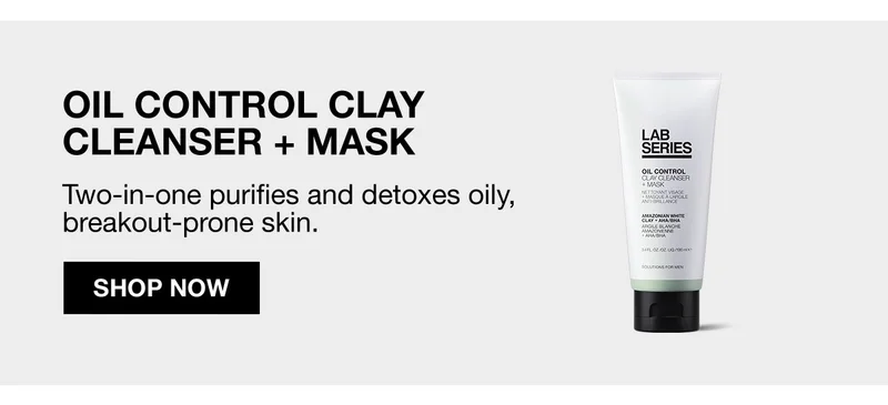OIL CONTROL CLAY CLEANSER + MASK | Two-in-one purifies and detoxes oily, breakout-prone skin. | SHOP NOW