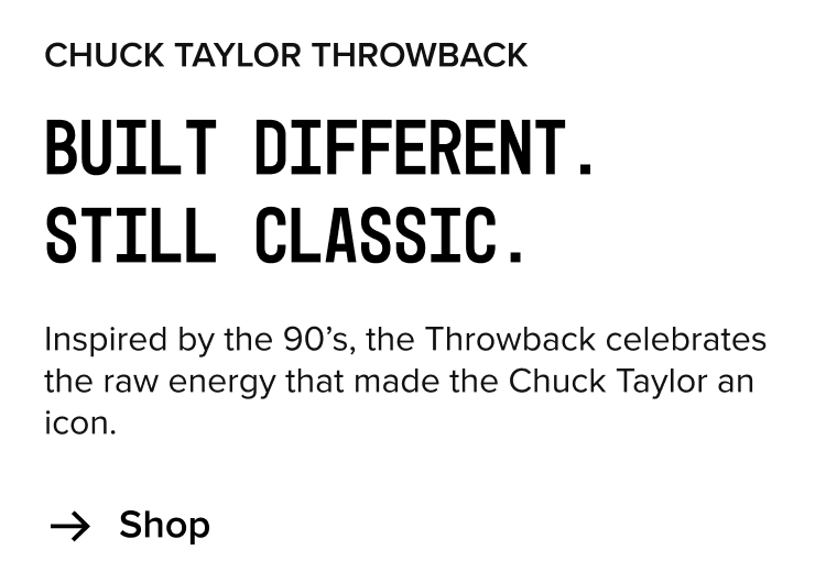 Shop Chuck Taylor Throwback