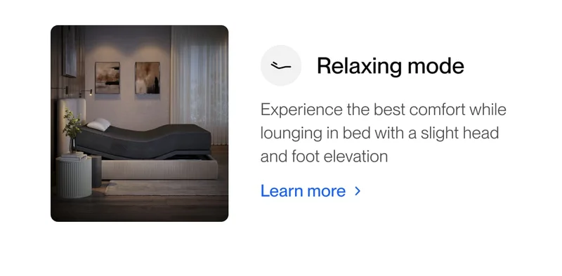 Relaxing mode | Learn More