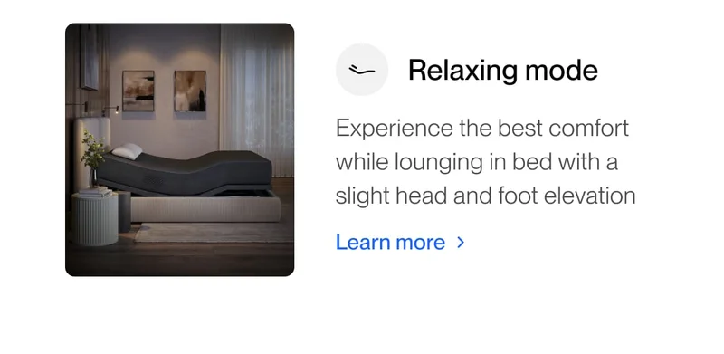 Relaxing mode | Learn More