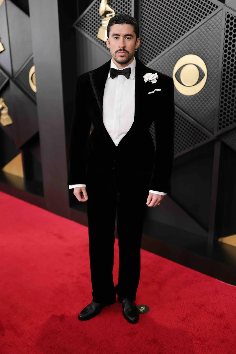Bad Bunny in Schiaparelli at the 2026 Grammys