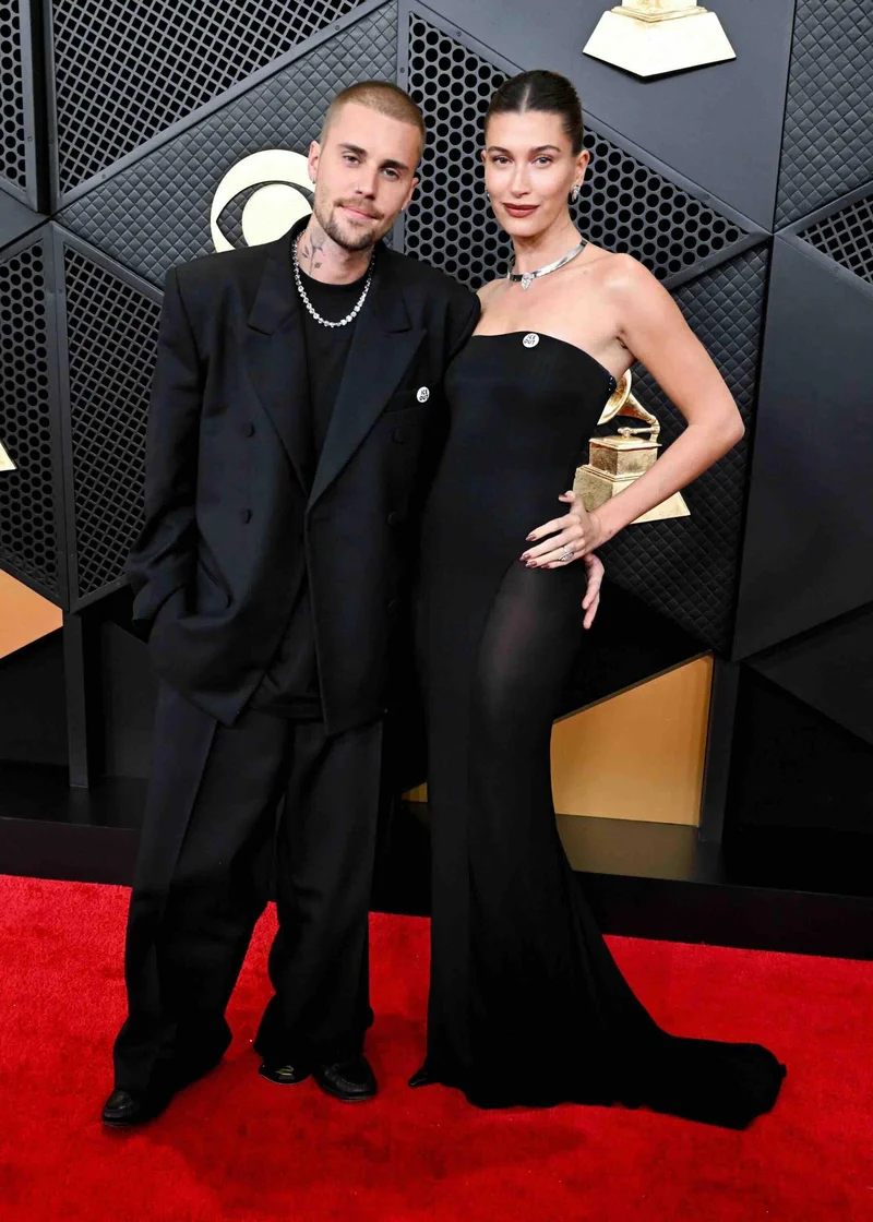 Justin Bieber in Balenciaga at the 2026 Grammys