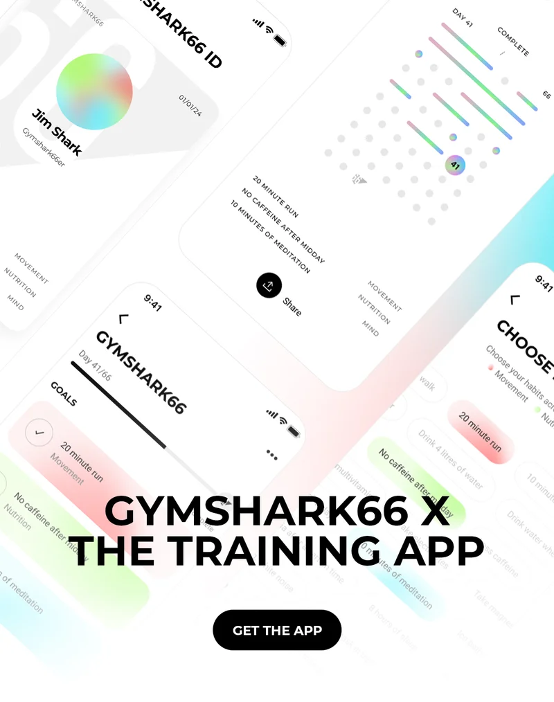GYMSHARK66 X THE TRAINING APP. GET THE APP.