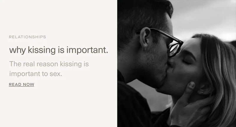 Relationships | why kissing is important. | The real reason kissing is important to sex. | READ NOW