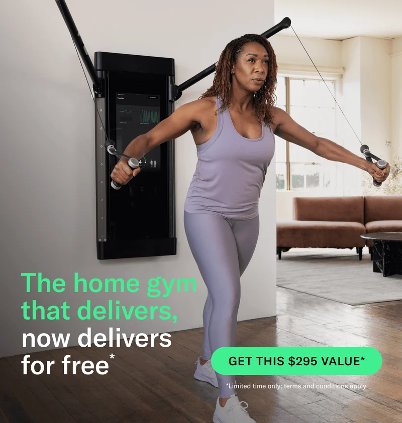 The home gym that delivers, now delivers for free CTA: Get This $295 Value*