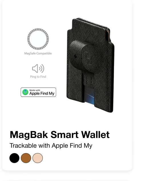 MagBak Smart Wallet Trackable with Apple Find My