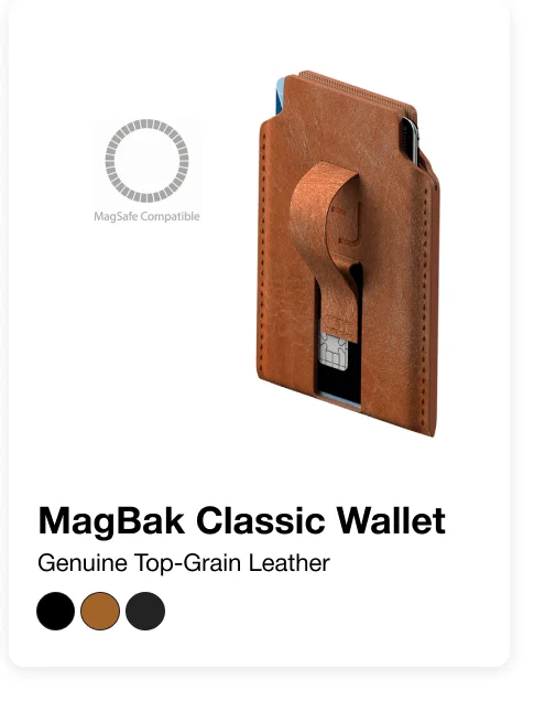MagBak Classic Wallet Genuine Top-Grain Leather